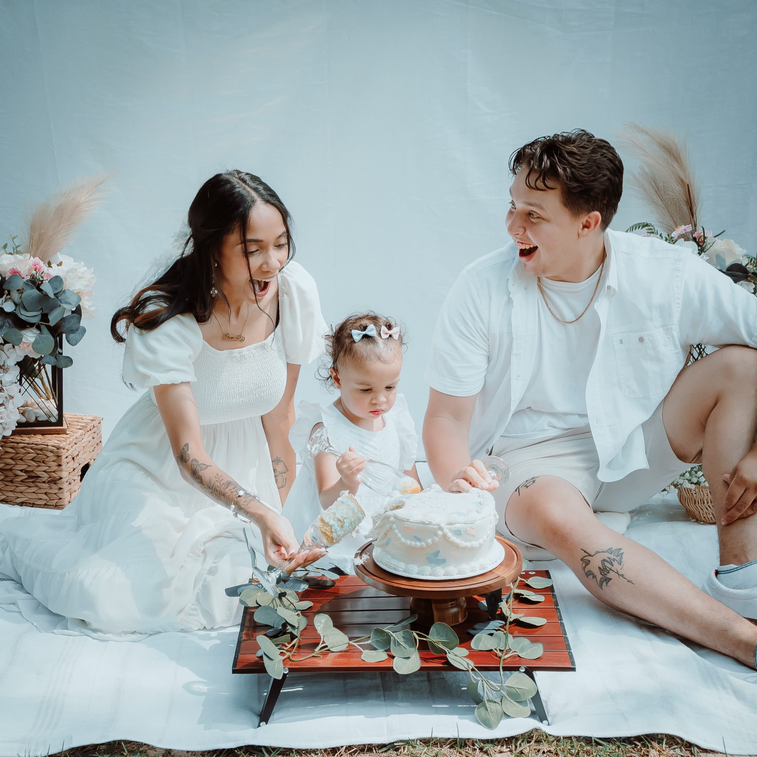 Spring Lake NC family photographer - outdoor milestone portrait session